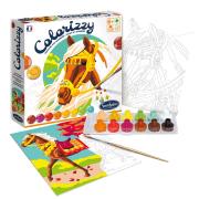 Kit Peinture par Numéros Chevaux 2 Tableaux Colorizzy Sentosphère