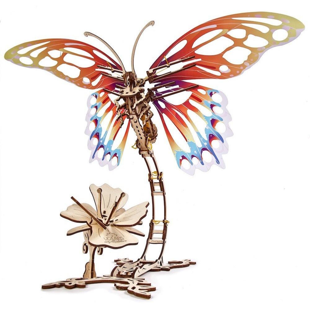 Maquette papillon mécanique de 168 pièces à construire