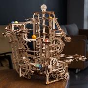 Ugears Maquette en bois Circuit à billes Spirale 29cm 266 pièces 10 billes