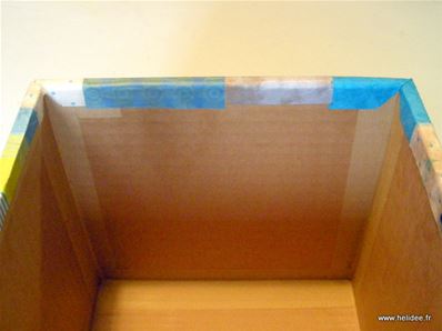 Tuto DIY Fiche pour fabriquer boite en carton - décoration papier intérieur
