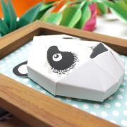 Kit de fabrication Petit Trophée Panda dans un Cadre 26x18 cm Agent Paper