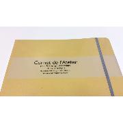 Carnet Souple Elastiqué Vanille 14x20cm 160 pages vélin 90g  L'Atelier du Papier