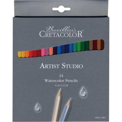 Crayons de couleur Aquarellables 24 couleurs Artist Studio Cretacolor