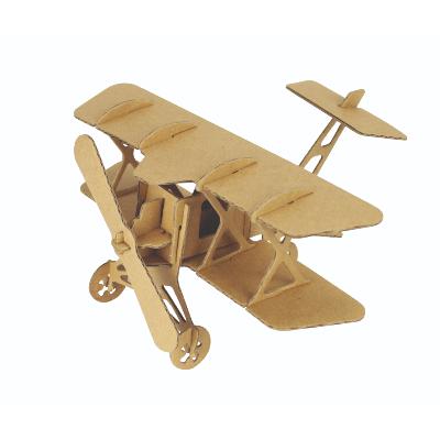 Maquette Avion Biplan en Carton à construire 13 x 16,5 x 9 cm