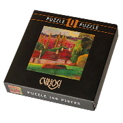 Mini-Puzzle Q Casse-tête Art 69 pièces Ferme Gauguin 12.5x12.5 cm Curiosi