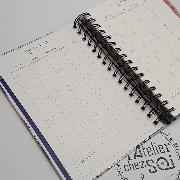 Agenda perpétuel Grues Japonaises Spirale 230p 17.5x21.5 cm Semainier Ed Desastre