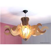 Patron luminaire en carton - Suspension Baroque Lumi3