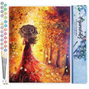 Peinture par numéros Foret d'Automne Toile roulée 40x50 cm Figure d'Art