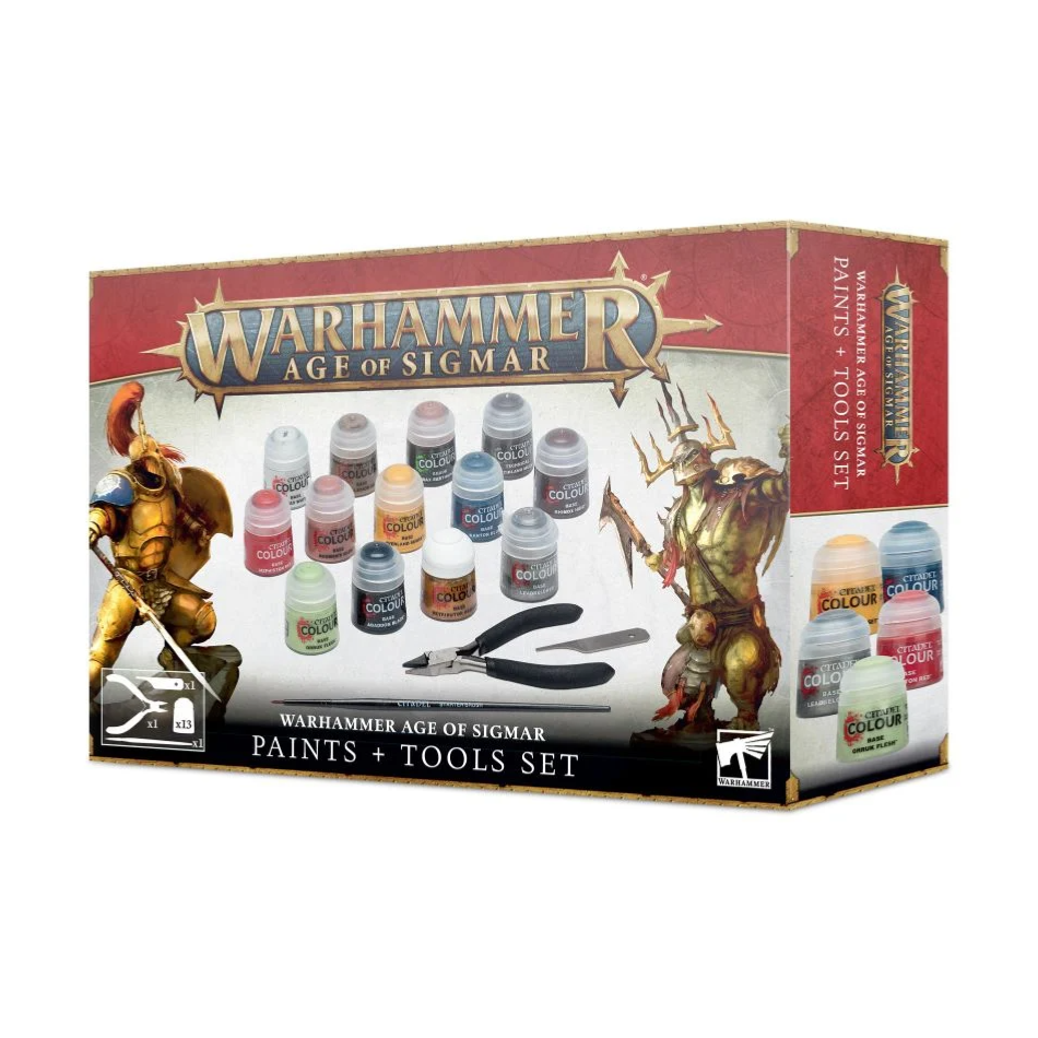 Warhammer] Kit 13 peintures 2 outils pour figurine