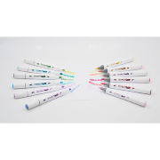 Marqueurs Acrylique Graph'It Go 12 couleurs Floral Double-Pointe Sans amorçage