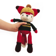 Kit Mon Ami Gurumi Renard 35cm Peluche à créer au Crochet Graine créative