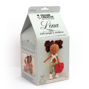 Kit Crochet Poupée Lina H 19cm Collab Ligne Rétro Graine créative