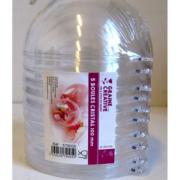 Boule en Plastique Transparent 80 mm Lot de 5 Graine Créative