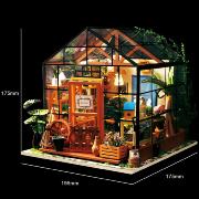 Kit Maquette 3D La Serre à fabriquer Cathy's Flower House 19 cm DG104 Rolife
