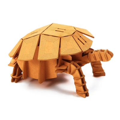 Kit Maquette Carton Tortue à fabriquer 13 cm 34 pièces Puzzle 3D