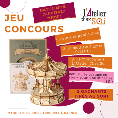 [Jeu concours] Maquette en bois Carrousel  gagner