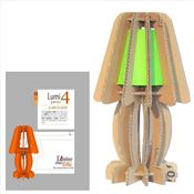 Patron luminaire en carton - Lampe à poser Lumi4