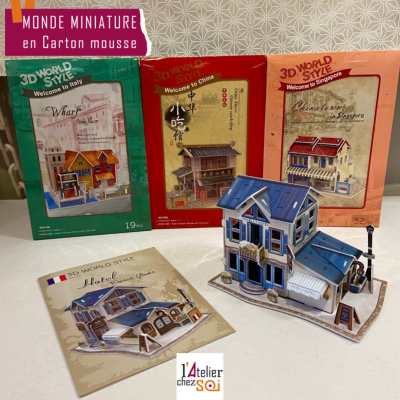 [Maisons miniatures] Nouvelles maquettes en carton mousse, France, Italie, Allemagne,...