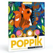 Poster en Gommettes Panorama Bébés Animaux 520 Stickers 3à6 ans Poppik