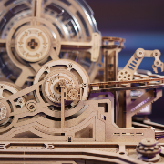 Maquette en bois circuit à billes 30x20x21 cm EGC01 653 pièces Gear Ball Challenge Rokr