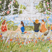 Puzzle 1000 pièces Fontaine 50x75cm PT001 Spring Fountain Joypiece Rolife