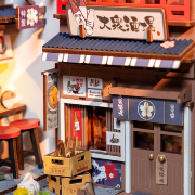 Kit Maquette Book Nook à fabriquer Sakura Wine Alley 19x11x22cm TGB11 Serre-livres Ruelle Japonaise 3D miniature Rolife