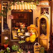 Kit Maquette Book Nook à fabriquer Café des fêtes TGB15 Serre-livres Holiday Café 3D miniature Rolife