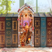 Kit Maquette Book Nook La Belle et la Bête 27x19x11 cm TQ137 Serre-livres 286 pièces Beast and Beauty Miniature 3D  ToneCheer