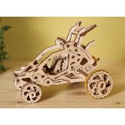 Ugears Maquette Bois Voiture Mini-Buggy 10cm Puzzle 3D Mécanique 80 pièces