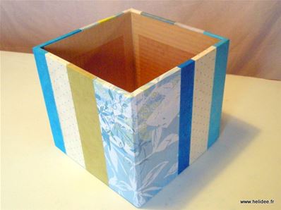 Tuto DIY Fiche pour fabriquer boite en carton - décoration papier