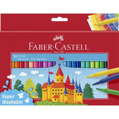 Feutres Pointe moyenne Pochette 50 couleurs Faber Castell