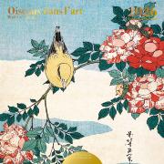 Calendrier mural Luxe 2026 Oiseaux dans l'Art 12 illustrations 12 mois Doré Or chaud 30X30 cm Ed Desastre