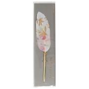 Stylo bille Plume d'oiseau 23 cm Green Symphonie Rose Encre noire ArteBene