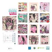 Calendrier mural 2026 Sundae Time Studio Bewan 12 illustrations 30X30 cm Blue Art Editions