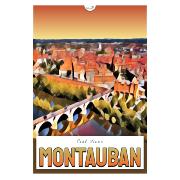 Affiche Montauban Pont Vieux Poster 30x40 cm Collection 1 Hélidée
