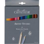Crayons de couleur Aquarellables 24 couleurs Artist Studio Cretacolor