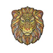 Puzzle en Bois Lion Majestueux 120 pièces 28x24 cm Creatif Wood
