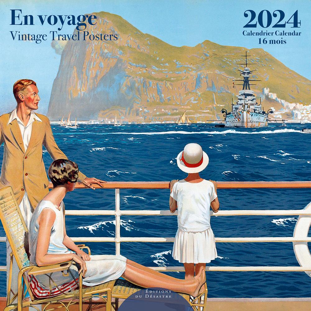 Calendrier mural 2024 En Voyage 16 mois