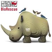 Mini-maquette Eugy Rhinocéros 8.6 cm à construire en Carton 3D