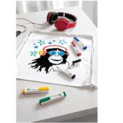 Set de 5 Marqueurs Tissu Textile Marker 5 couleurs Faber Castell