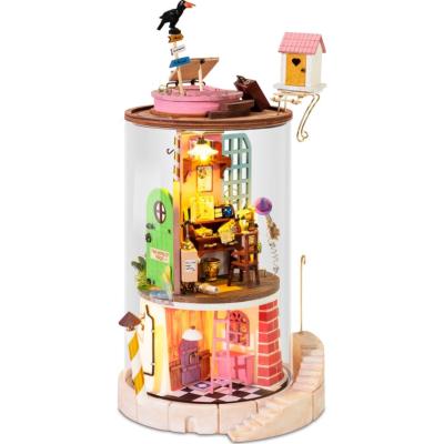 Kit Maison miniature Voisin isolé Maquette Tube à fabriquer H 18 cm DS003