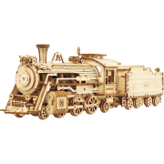 Maquette Bois Locomotive à vapeur 30cm Puzzle 3D Echelle 1/80 MC501