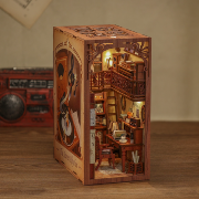 Kit Maquette Book Nook The Secret Rythm 18x11x23 cm HCB105 Musique Serre-livres 3D avec Vitre anti-poussière