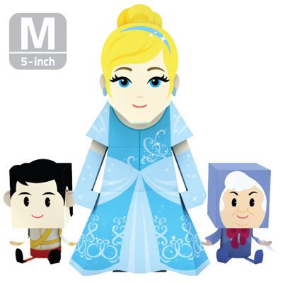 Papertoy à construire Cendrillon - Taille M 13cm - Momot