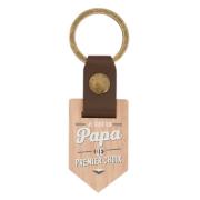 Porte-Clés Papa de Premier Choix Bois et Cuir Mr Wonderful