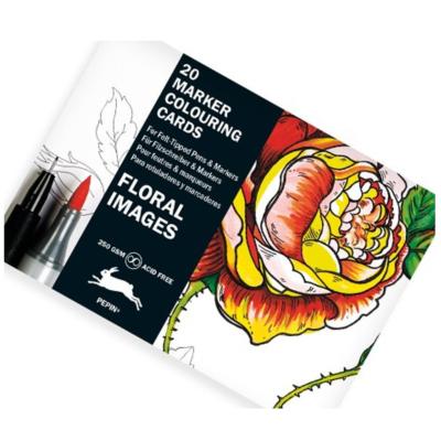 Cartes Postales à Colorier Floral Images 20 Cartes 10x15 cm Pepin Press
