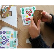 Kit créatif 6 voitures à construire avec stickers