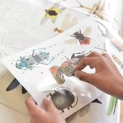 Poster Géant Découverte Les Insectes 44 Stickers 6 à 12 ans Poppik