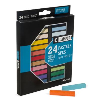 Pastels Secs Carrés Boite 24 couleurs Campus Raphaël