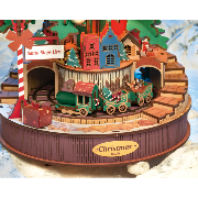 Kit Maquette Bois Sapin de Noël Mélodie 30x30x40 cm AMS01 Rolife